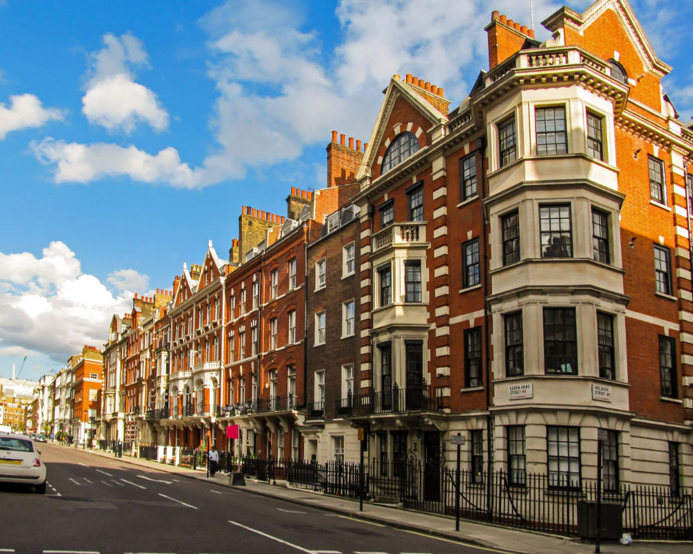 London street in the Marylebone area